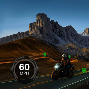 Tracciamento GPS preciso su Aoocci BX: monitoraggio velocità in tempo reale e storico percorso moto