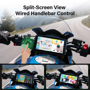 Controllo remoto al manubrio per Aoocci BX e visualizzazione split-screen di navigazione e musica