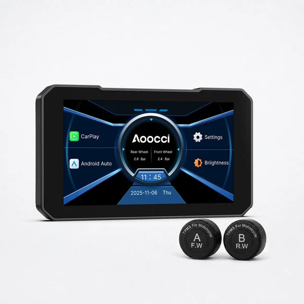 C3 Plus/Pro – Addio Supporto Telefono: CarPlay Moto Wireless + TPMS (IP67, 5” Outdoor)