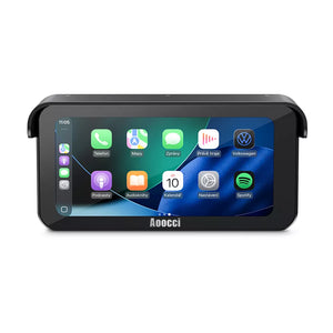 Aoocci C6 Pro Dash Cam Moto con CarPlay Wireless e TPMS - Vista Frontale