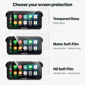 Pellicole protettive per display moto: vetro temperato, opaca antiriflesso, HD trasparente