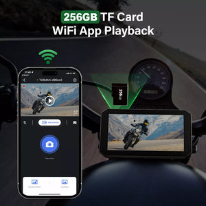 Connettività Wi-Fi e App mobile per Aoocci BX con supporto scheda di memoria MicroSD fino a 256GB