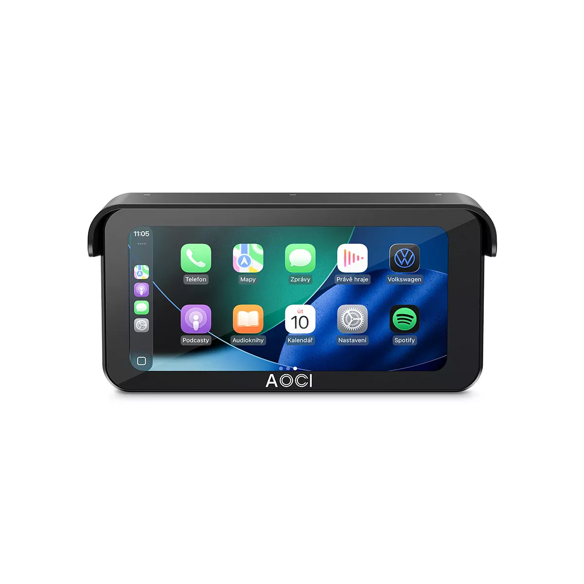 Aoocci C6 Pro Dash Cam Moto con CarPlay Wireless e TPMS - Vista Frontale