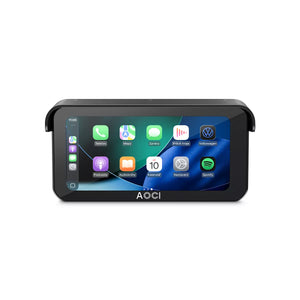 Aoocci C6 Pro Dash Cam Moto con CarPlay Wireless e TPMS - Vista Frontale