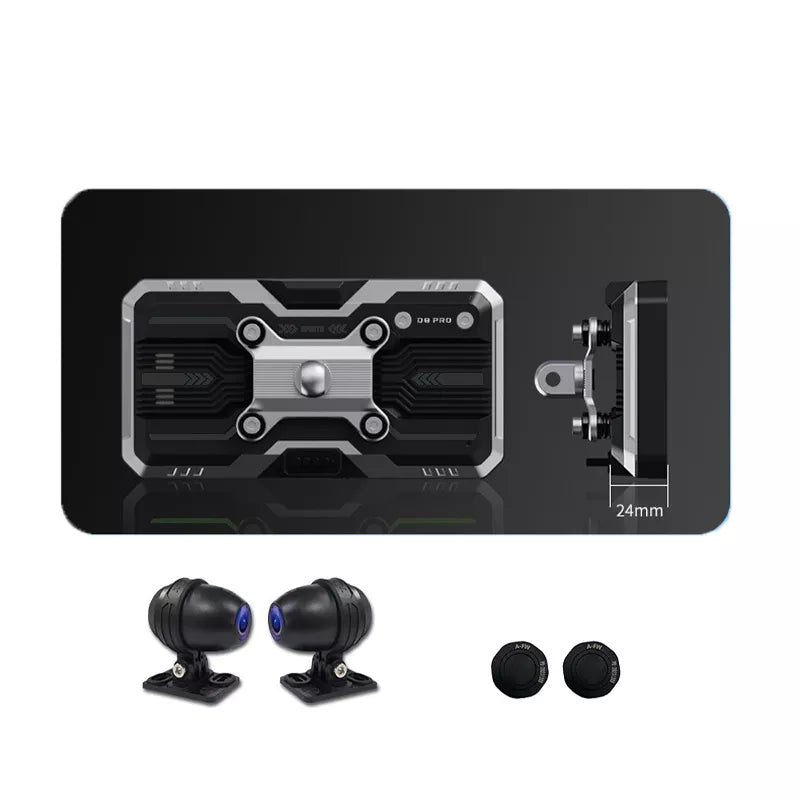 Componenti hardware principali Aoocci C9: Host, Staffa in alluminio, Telecamere e TPMS