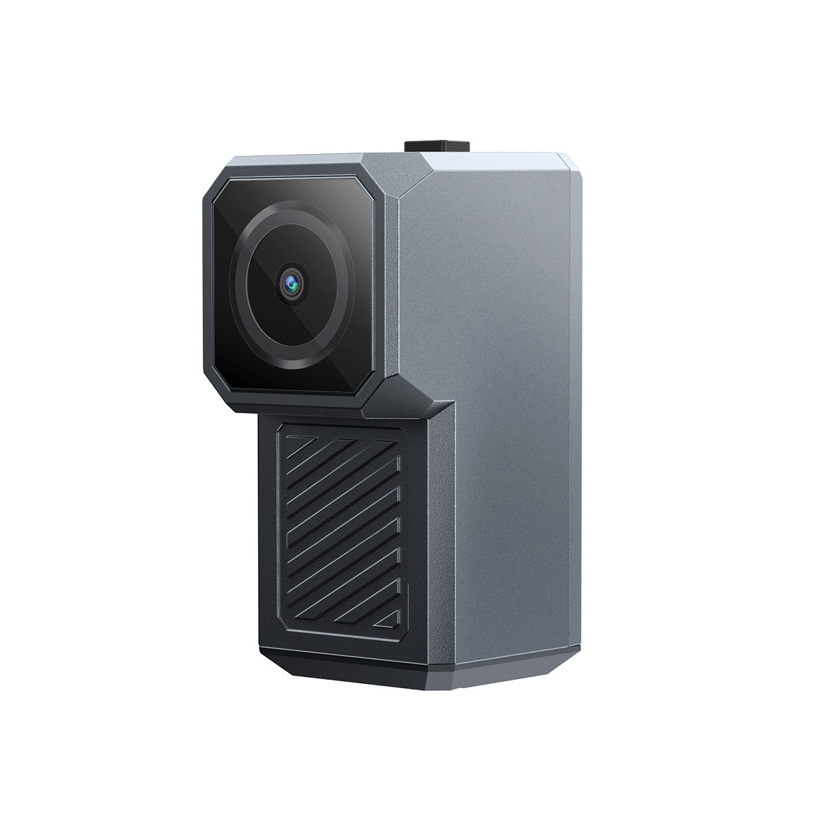 Corpo compatto della dash cam Aoocci R1: vista laterale del design aerodinamico