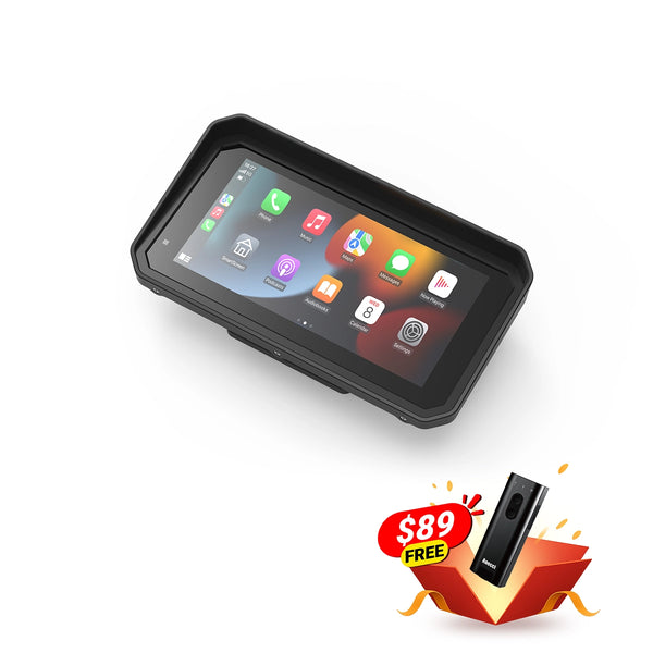 BM6/BM7 – Display Wireless CarPlay & Android Auto per BMW Motorrad con Cradle OEM (Navigation Preparation) + Wonder Wheel