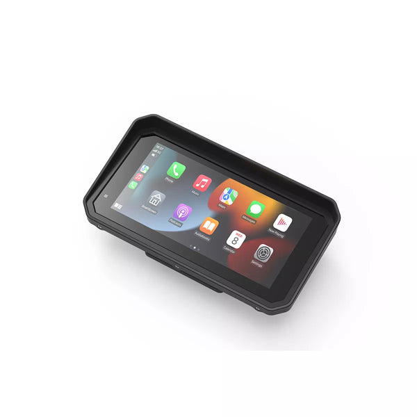 BM6/BM7 – Display Wireless CarPlay & Android Auto per BMW Motorrad con Cradle OEM (Navigation Preparation) + Wonder Wheel