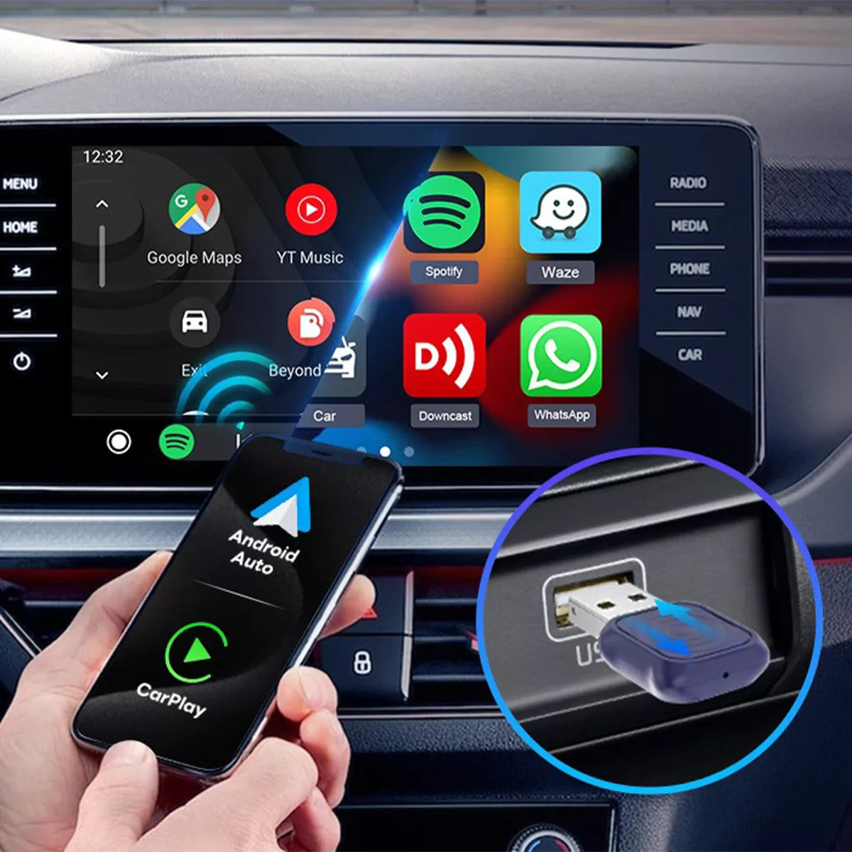 Mini Ultra in auto - Navigazione, musica e chiamate senza cavi con CarPlay wireless