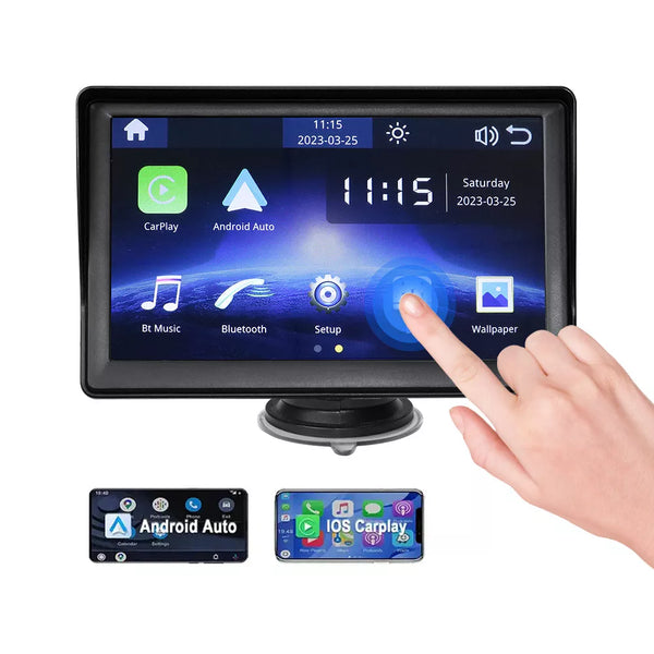 P702 Display AUX 7" con CarPlay e Android Auto Wireless